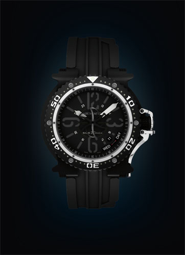 часы Aquanautic Subcommander Black 2
