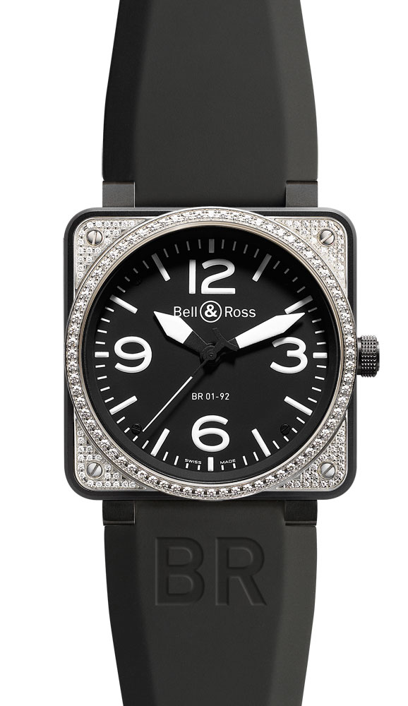 часы Bell & Ross Top Diamond & Carbon