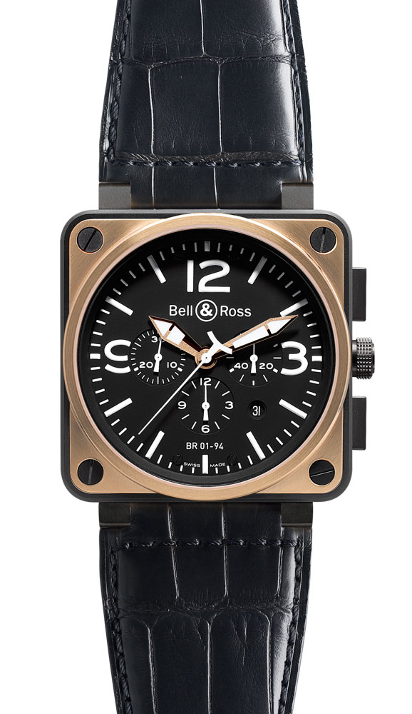 часы Bell & Ross Pink Gold & Carbon