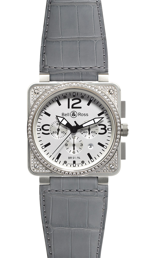  Bell & Ross Top Diamond White Dial