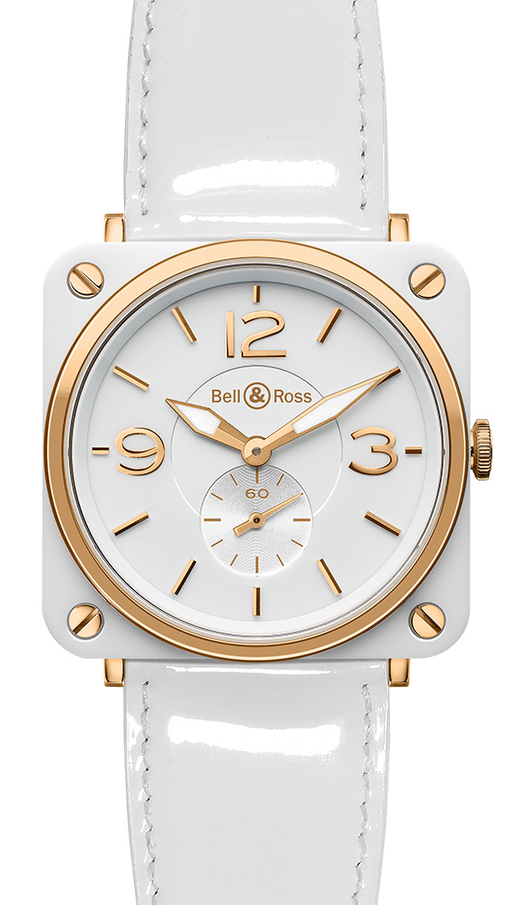  Bell & Ross White Ceramic & Gold