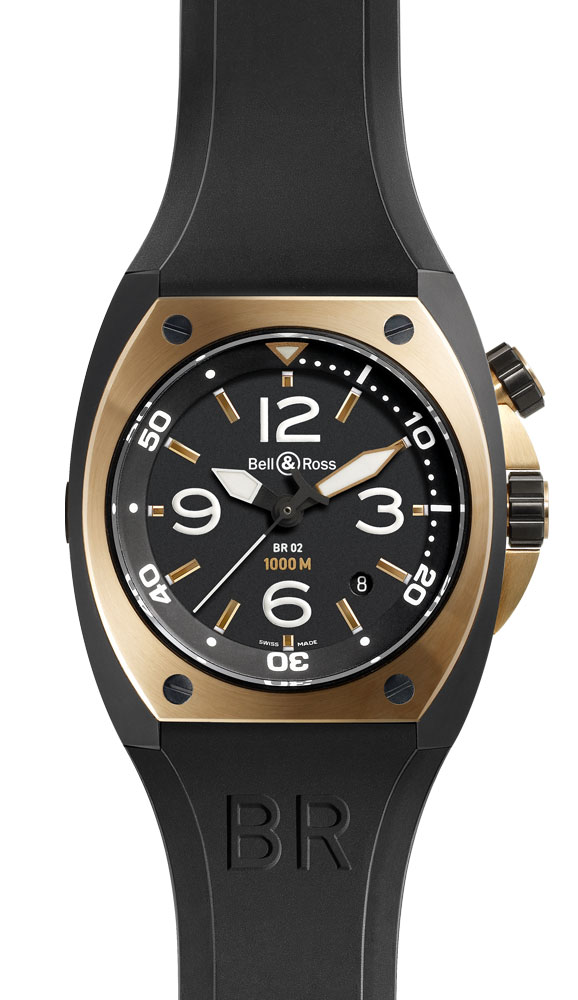  Bell & Ross Pink Gold Carbon Finish