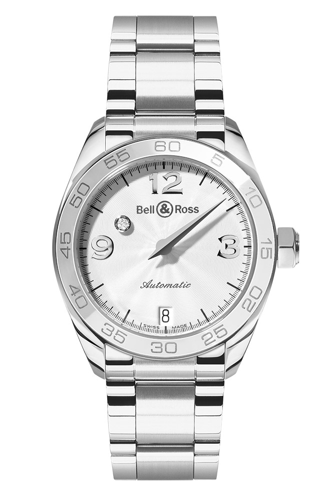 часы Bell & Ross Mystery Diamond White 60 Min Engraving