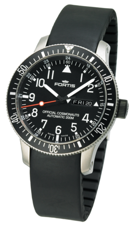  Fortis B-42 OFFICIAL COSMONAUTS DAY/DATE TITANIUM