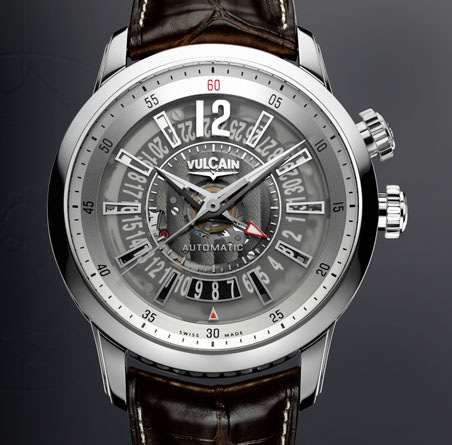 часы Vulcain Anniversary Heart Automatic Steel