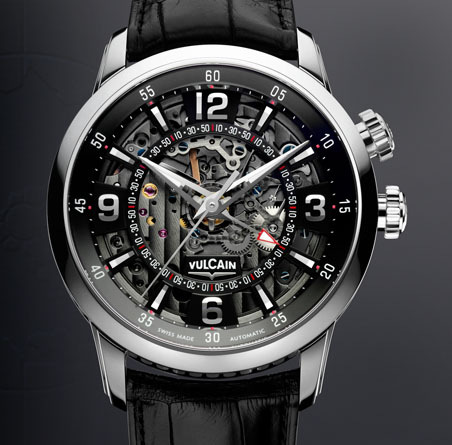 часы Vulcain Anniversary Heart Automatic Steel