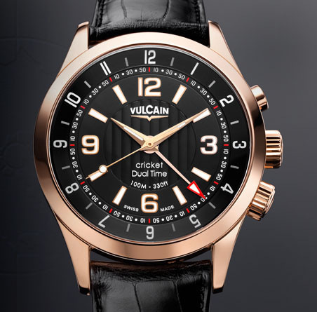 часы Vulcain Aviator Dual Time - Gold