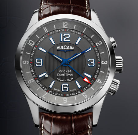  Vulcain Aviator Dual Time - Steel