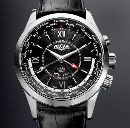  Vulcain Aviator GMT - steel