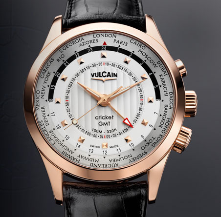 часы Vulcain Aviator GMT 2009 - gold