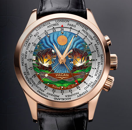 часы Vulcain Cloisonne Tigers