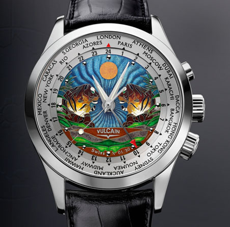 часы Vulcain Cloisonne Tigers