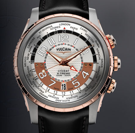 часы Vulcain GMT X-Treme Titanium & Gold