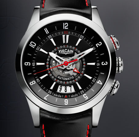 часы Vulcain Revolution Dual Time Automatic Steel