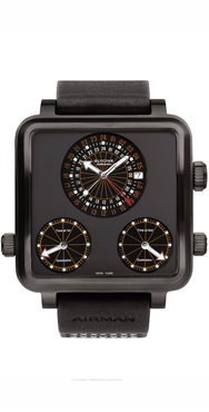 часы Glycine Airman 7 Plaza Mayor Titanium black DLC