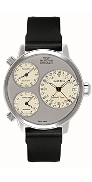 часы Glycine Airman 7 silver circle