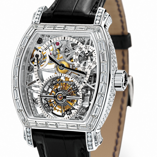  Vacheron Constantin Tonneau Tourbillon Haute Joaillerie Squelette