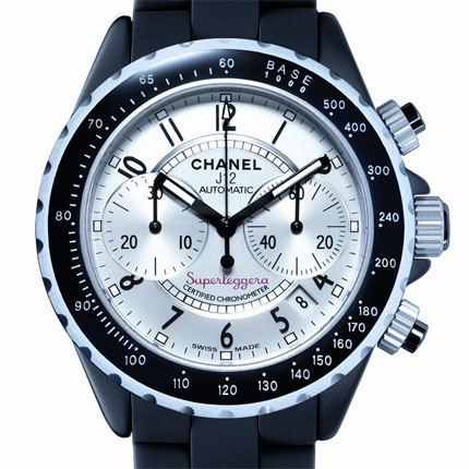 часы Chanel Chrono Superleggera céramique noire et aluminium