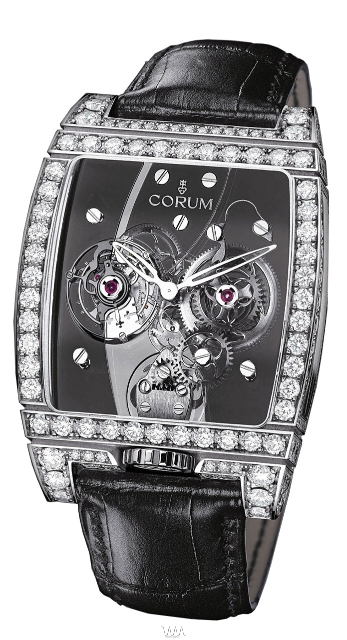 часы Corum Golden Tourbillon Panoramique WG Diamond Grey Limited 66
