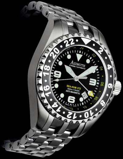 часы Azimuth Sea-Hum 3TZ (3Time Zone)