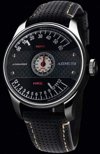  Azimuth Heures et Minutes Bi Retrograde