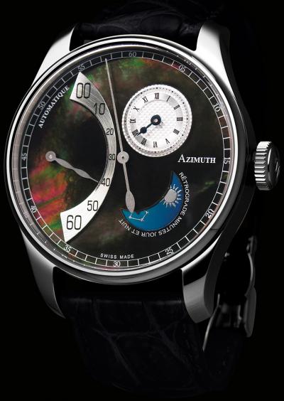  Azimuth Retrograde Minutes Jour et Nuit Black