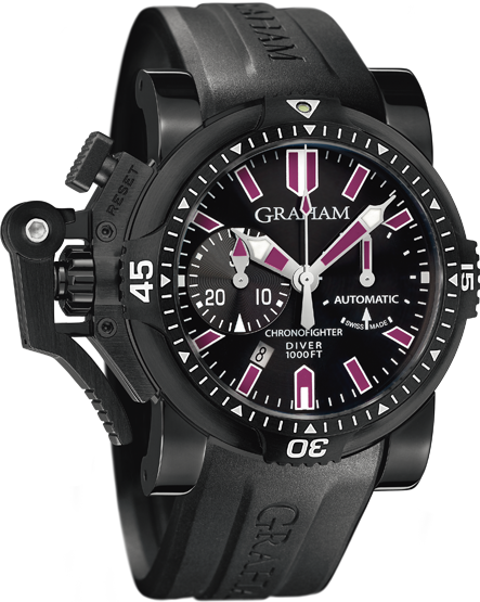 часы Graham Chronofighter Oversize DIVER DEEP PURPLE
