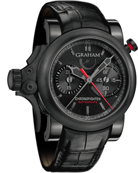 часы Graham Chronofighter Trigger Back in Black Rattrapante