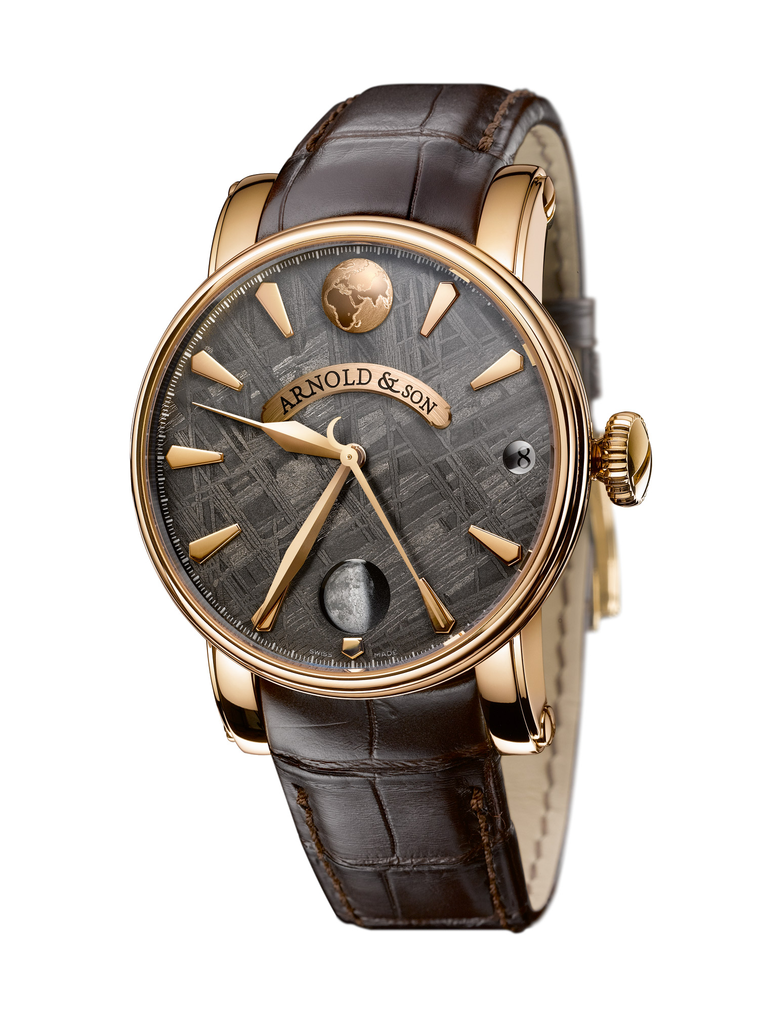 часы Arnold & Son True Moon Meteorite