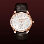 Lady quartz red gold silvered dial