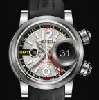 Swordfish Grillo Alarm GMT Silver Eye