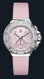 Formula 1 Diamond Chronograph (SS-Diamonds / Pink / Strap)