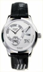 Glashutte Original Panoreserve (SS / Silver / Leather)