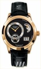 Glashutte Original Panomaticlunar (RG / Black / Leather)