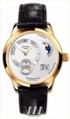 Glashutte Original Panomaticlunar (RG / Silver / Leather)