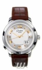 Glashutte Original Panomaticcentral XL (WG / Silver / Leather)