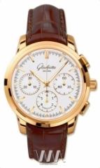 Glashutte Original Senator Chronograph (RG / White / Leather)