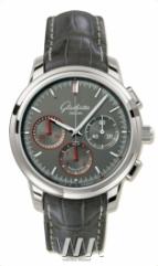 Glashutte Original Senator Chronograph (SS / Grey / Leather)