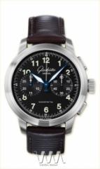 Glashutte Original Senator Navigator Chronograph (SS / Black / Leather)