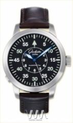 Glashutte Original Senator Navigator Automatic (SS / Black / Leather)