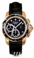 Glashutte Original Sport Evolution Chronograph (RG / Black / Leather)