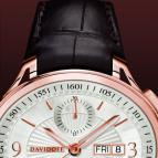 часы Davidoff Chronograph red gold silvered dial