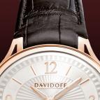  Davidoff Red gold silvered dial