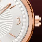  Davidoff Lady quartz red gold silvered dial