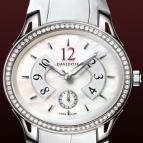 часы Davidoff Lady quartz diamonds white mother of pearl dial