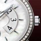  Davidoff Lady quartz diamonds white mother of pearl dial