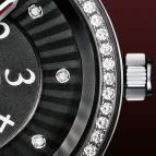  Davidoff Lady quartz diamonds black dial