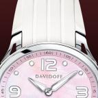  Davidoff Lady quartz pink mother of pearl dial