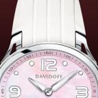 часы Davidoff Lady quartz pink mother of pearl dial