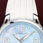  Davidoff Lady quartz blue mother of pearl dial